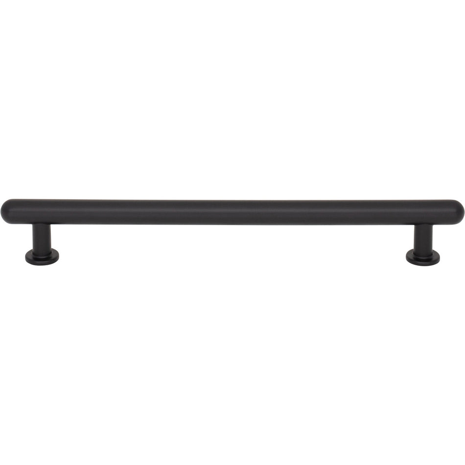 Top Knobs TK3334BLK: 7-9/16" Lambert Bar Cabinet Pull - Flat Black