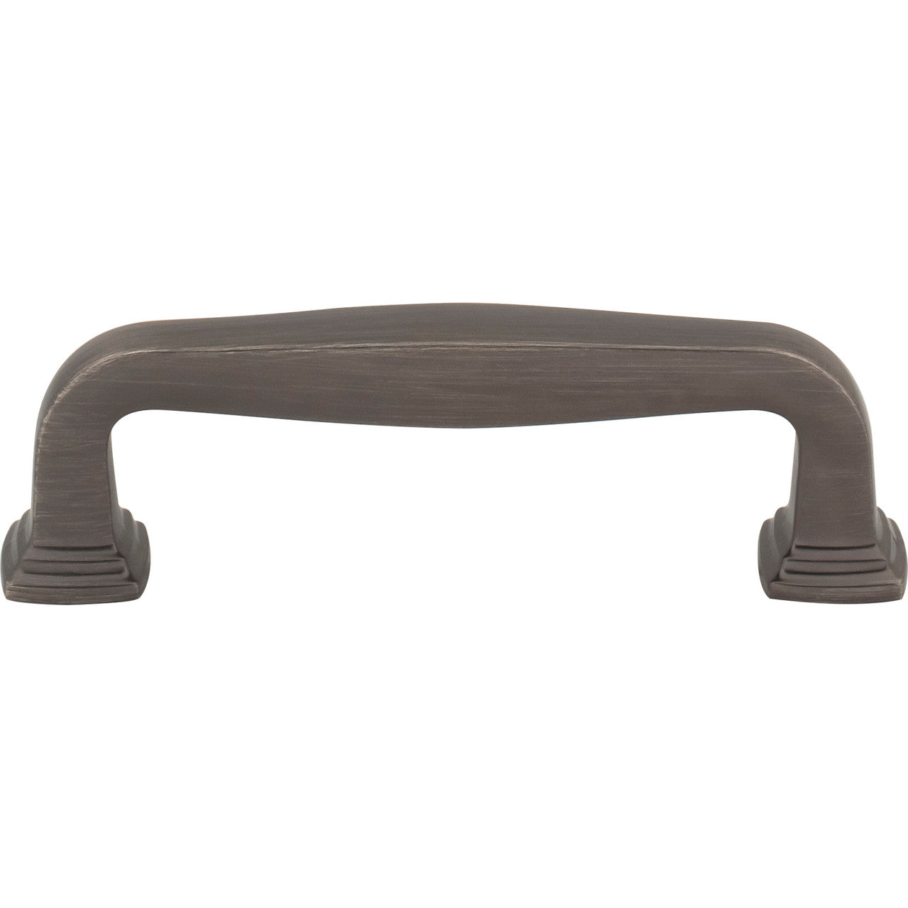 Jeffrey Alexander 782-96BNBDL: 96mm cc Fontana Bar Cabinet Pull - Brushed Pewter