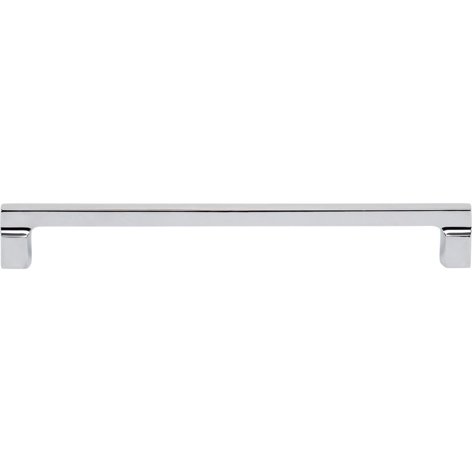 Atlas A526-CH: 224mm cc Reeves Square Bar Cabinet Pull - Polished Chrome