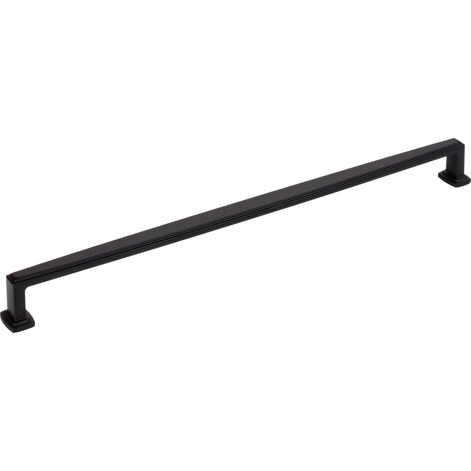 Jeffrey Alexander 171-305MB: 305mm cc Richard Cabinet Pull - Matte Black