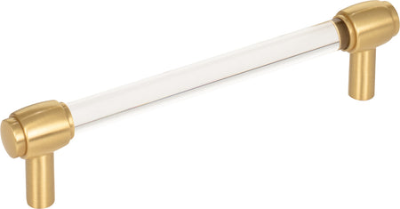 Jeffrey Alexander 775-128BG : 128mm cc Carmen Bar Cabinet Pull - Brushed Gold