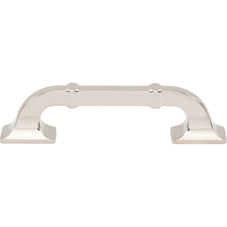 Top Knobs TK3311PN: 3-3/4" cc Califon Cabinet Pull - Polished Nickel