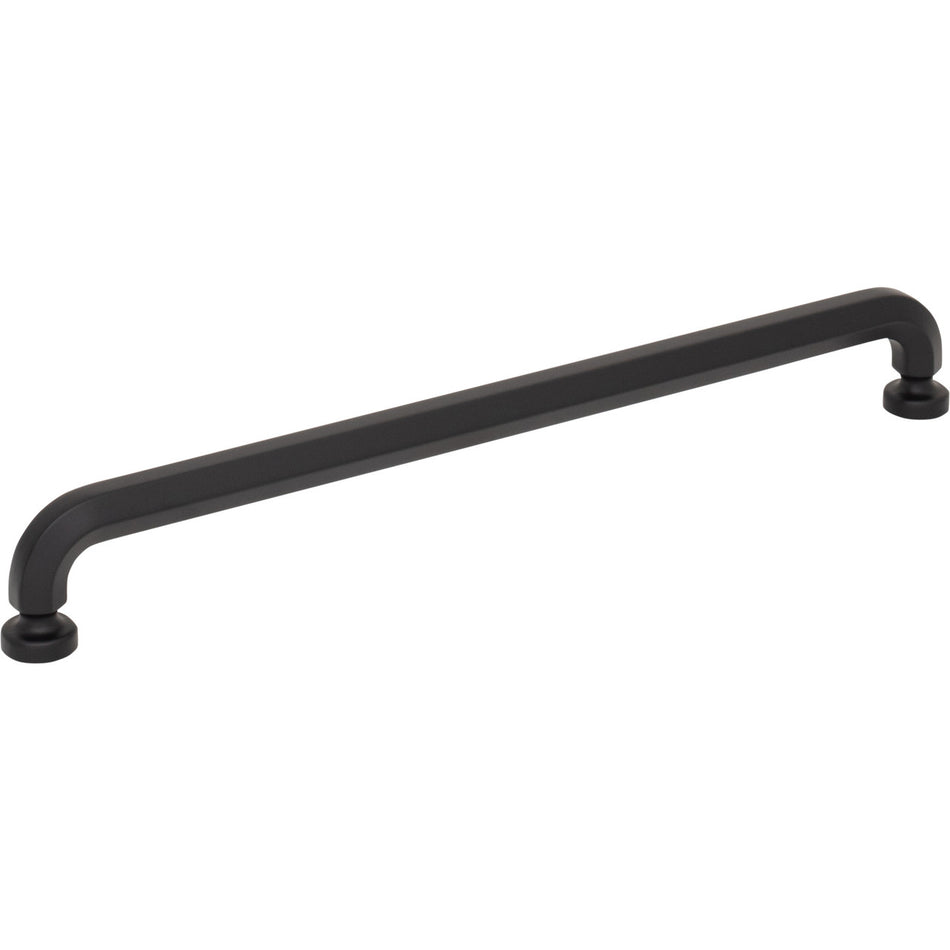 Top Knobs TK3325BLK: 8-13/16" Stanmore D-Handle Cabinet Pull - Flat Black