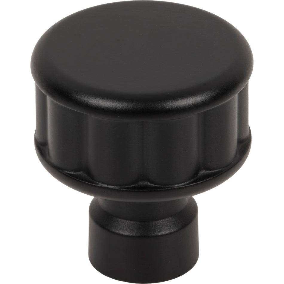 Top Knobs TK3400BLK: 1-1/4"  Pemberton Cabinet Knob - Flat Black