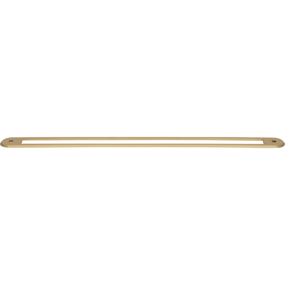 Top Knobs TK3357HB: 12" cc Brockwell Oval Backplate - Honey Bronze