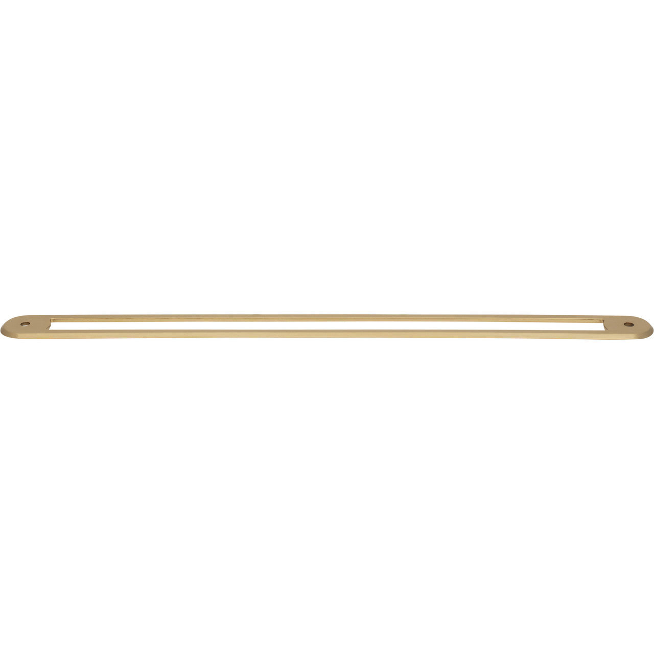 Top Knobs TK3357HB: 12" cc Brockwell Oval Backplate - Honey Bronze