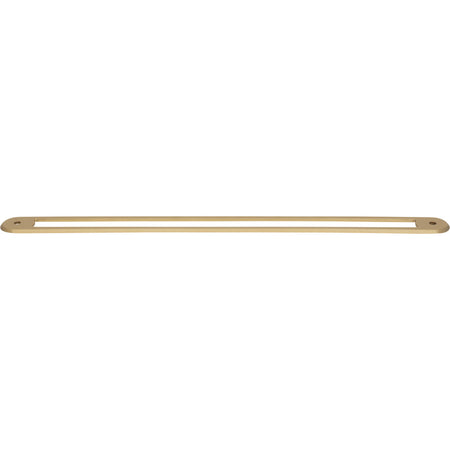 Top Knobs TK3357HB: 12" cc Brockwell Oval Backplate - Honey Bronze