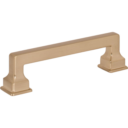 Atlas A622-WB: 3-3/4" cc Erika Cabinet Pull - Warm Brass