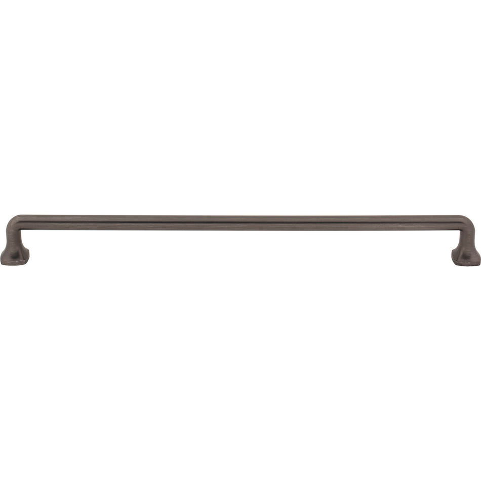 Jeffrey Alexander 663-305BNBDL: 305mm cc Griffin Bar Cabinet Pull - Brushed Pewter