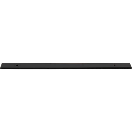 Top Knobs TK3285BLK: 11-13/16" Radcliffe  Backplate - Flat Black