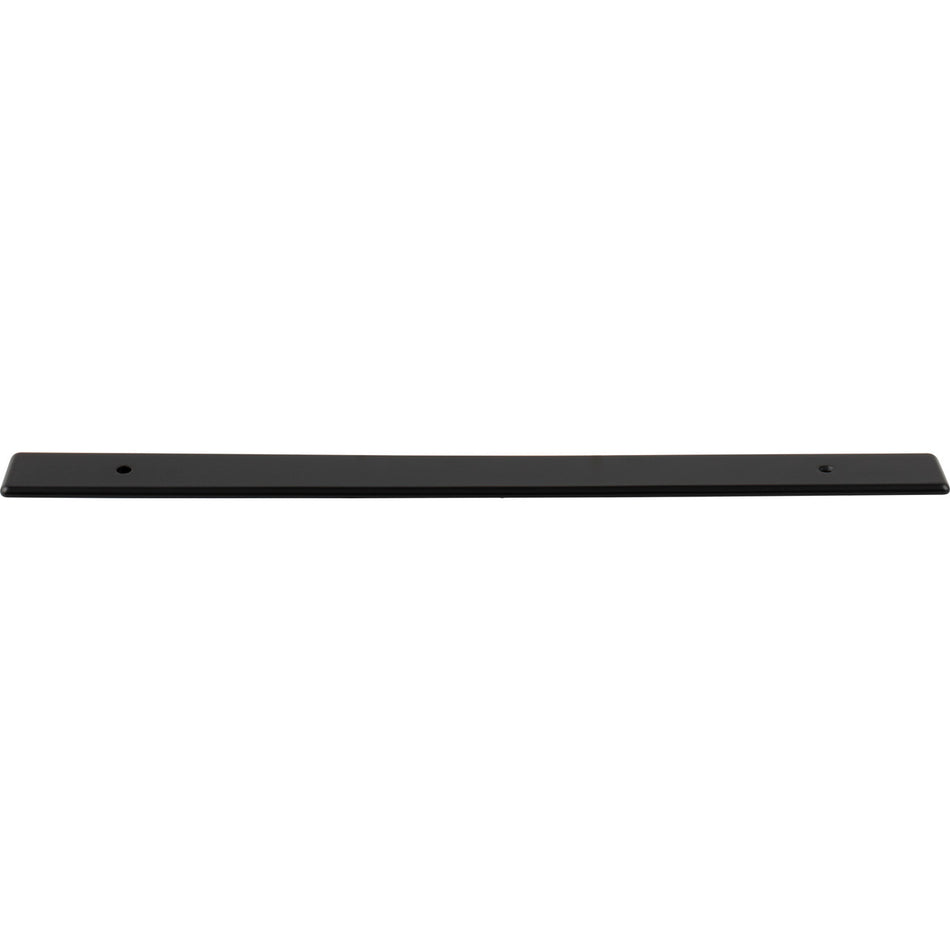 Top Knobs TK3285BLK: 11-13/16" Radcliffe  Backplate - Flat Black