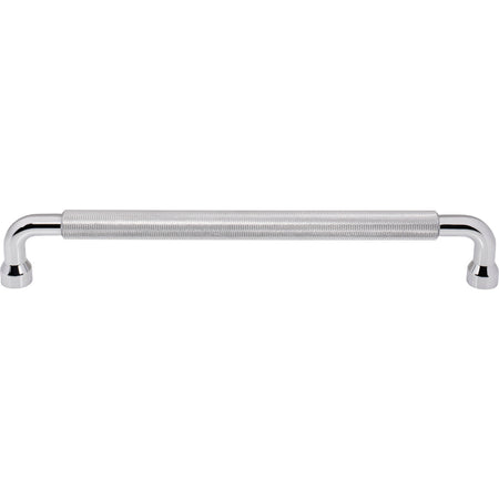 Top Knobs TK3268PC: 12" cc Garrison Bar Cabinet Pull - Polished Chrome