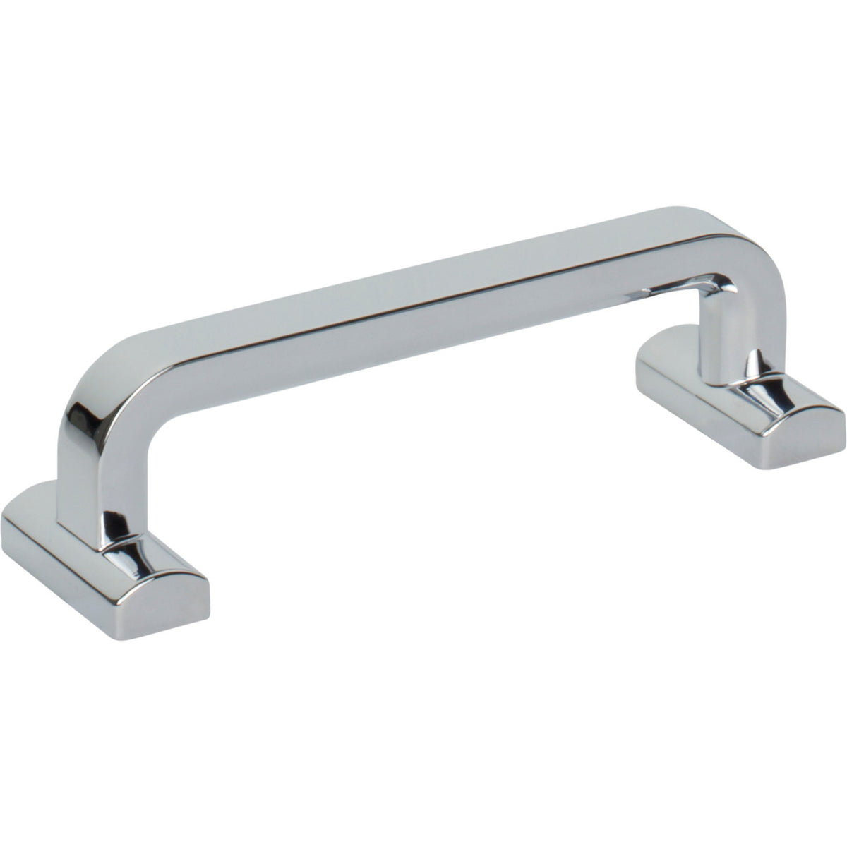 Top Knobs TK3162PC: 3-3/4" cc Harrison D-Handle Cabinet Pull - Polished Chrome