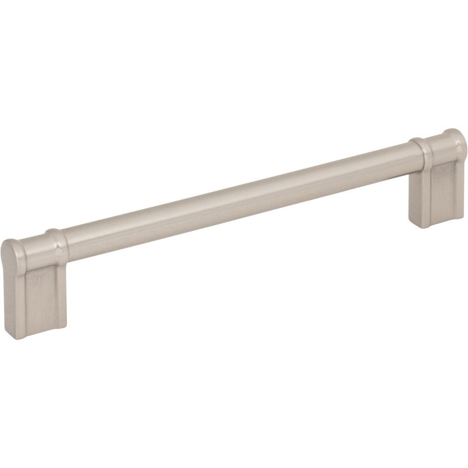 Top Knobs TK3384BSN: 6-5/16" Newburn D-Handle Cabinet Pull - Brushed Satin Nickel