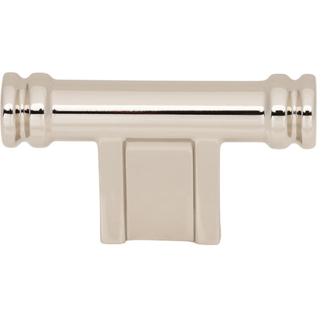 Top Knobs TK3380PN: 2-1/4" Newburn T-Bar Cabinet Knob - Polished Nickel