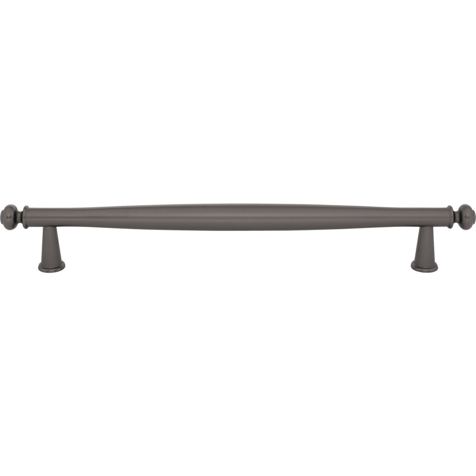 Top Knobs TK3198AG: 18" cc Coddington Appliance Pull - Ash Gray