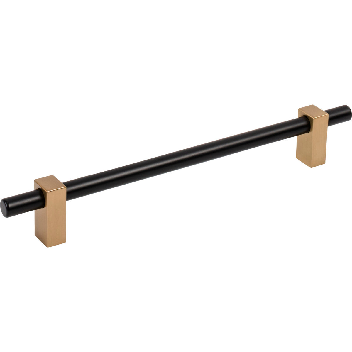 Jeffrey Alexander 478-192MBSBZ: 192mm cc Larkin Bar Cabinet Pull - Satin Bronze/Matte Black