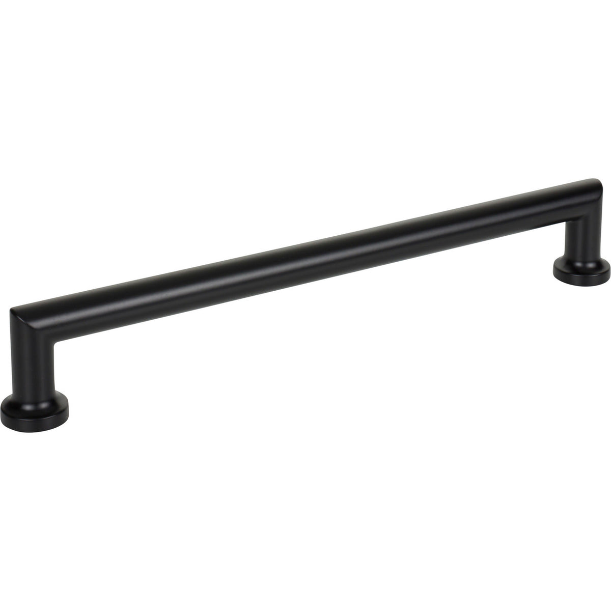 Top Knobs TK3157BLK: 12" cc Morris D-Handle Cabinet Pull - Flat Black