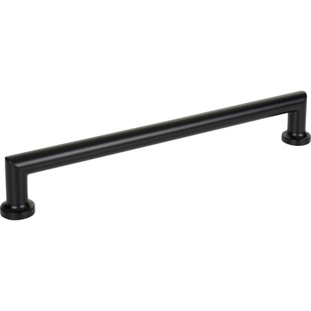 Top Knobs TK3157BLK: 12" cc Morris D-Handle Cabinet Pull - Flat Black