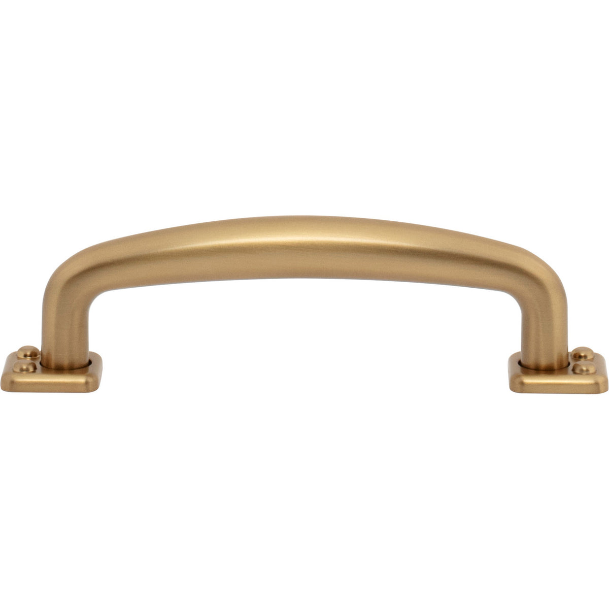 Atlas A541-WB: 3-3/4" cc Benning D-Handle Cabinet Pull - Warm Brass