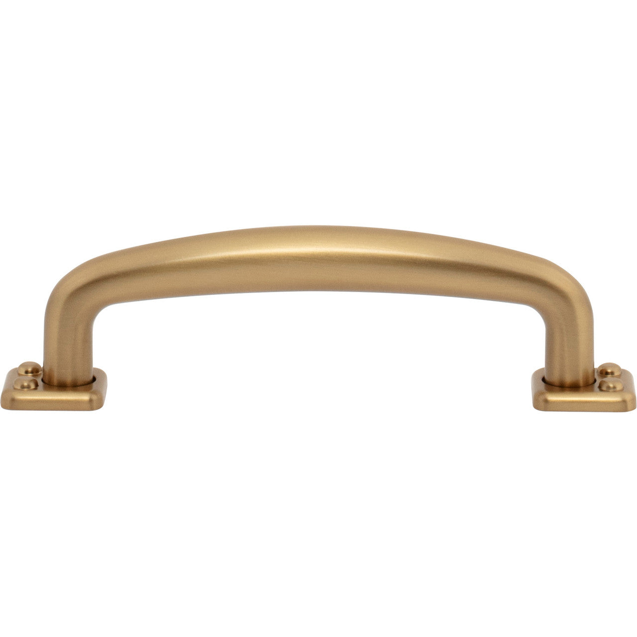 Atlas A541-WB: 3-3/4" cc Benning D-Handle Cabinet Pull - Warm Brass
