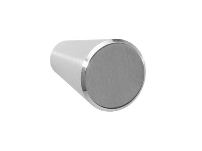 Sugatsune DSI-209-24: 1-1/5" Tapered Round Cabinet Knob - Satin Stainless Steel