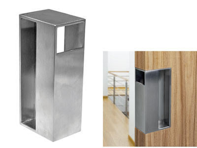 Sugatsune DSI-4251-35: 120mm x 35mm Sliding Door Handle - Satin Stainless Steel