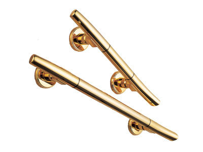 Sugatsune DTM-B400GA: 15-3/4" Japanese Style Door Handle (set) - Gold Plate