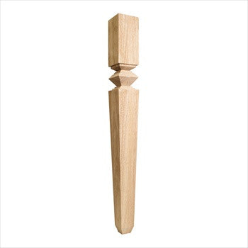 Hardware Resources P34CH: 3-3/4" x 3-3/4" x 35-1/2" Diamond Tapered Post - Cherry