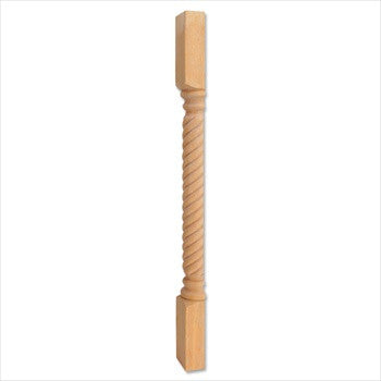 Hardware Resources P3S-WB: 3-1/2" x 1-3/4" x 35-1/2" Split Rope Post - White Birch