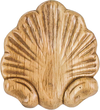Hardware Resources PAPL-06RW: 2-1/2" x 5/16" x 2-3/4" Shell Applique - Rubberwood