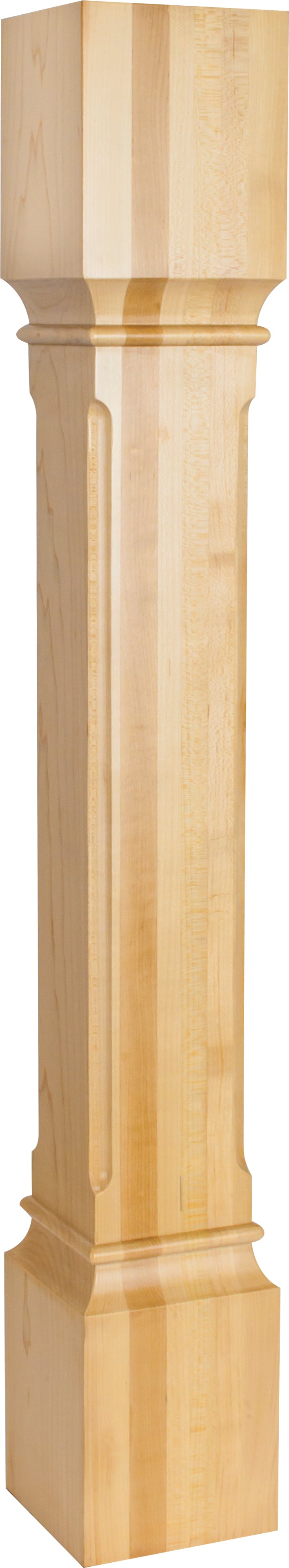 Hardware Resources P38CH: 5" x 5" x 35-1/2" Fluted Edge Post - - Maple