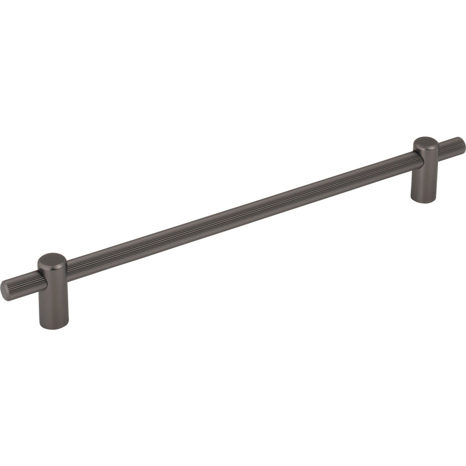 Top Knobs TK3256AG: 8-13/16" cc Dempsey Bar Cabinet Pull - Ash Grey