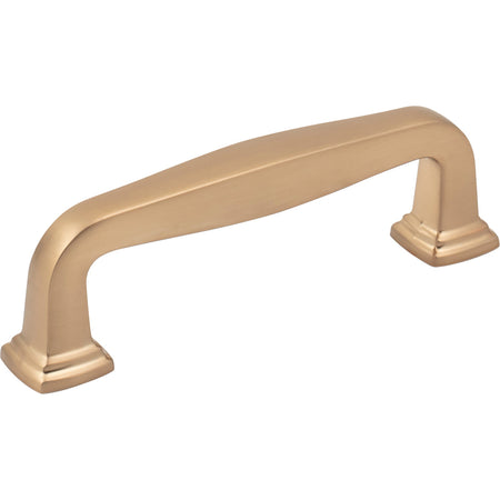 Jeffrey Alexander 782-96SBZ: 96mm cc Fontana Bar Cabinet Pull - Satin Bronze