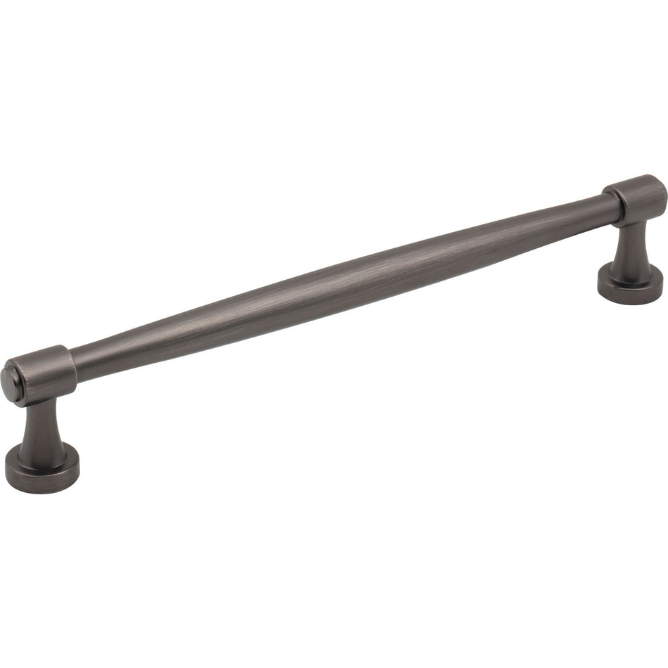 Jeffrey Alexander 132-192BNBDL: 192mm cc Jules Bar Cabinet Pull - Brushed Pewter