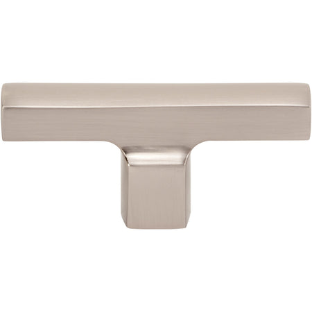 Atlas A521-BRN: 2-3/4" Reeves T- Bar Cabinet Knob - Brushed Nickel