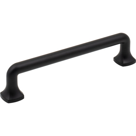 Jeffrey Alexander 663-128MB: 128mm cc Griffin Bar Cabinet Pull - Matte Black