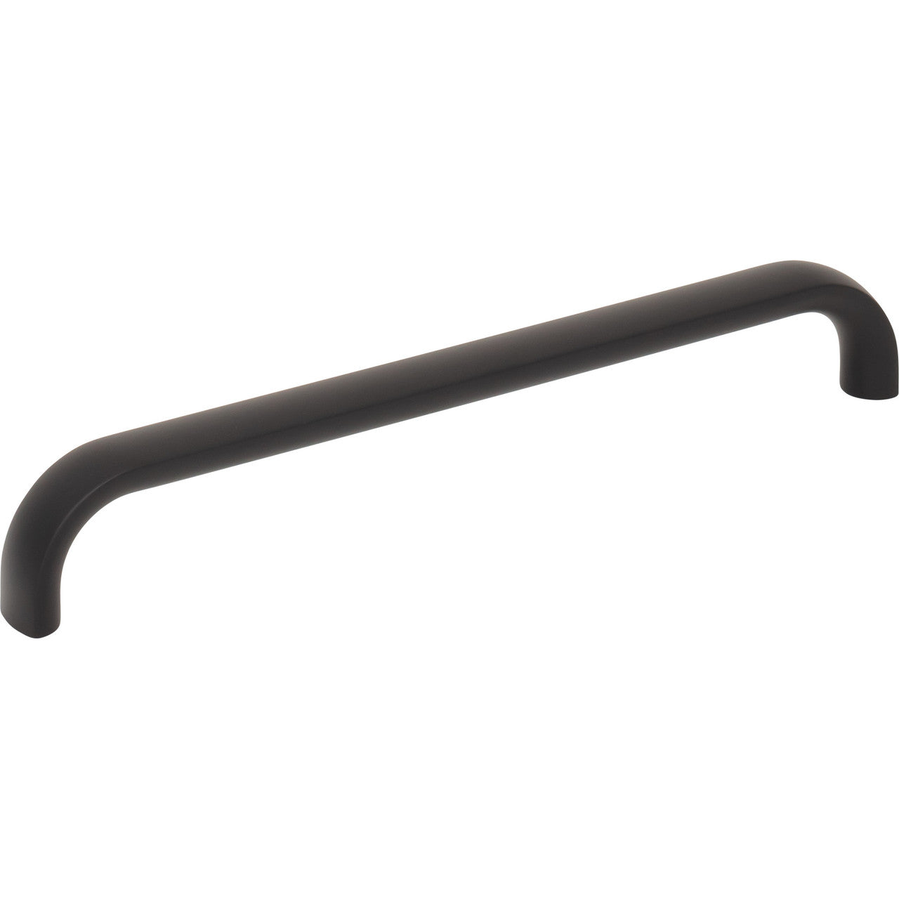 Top Knobs TK3344BLK: 6-5/16" Brockwell D-Handle Cabinet Pull - Flat Black