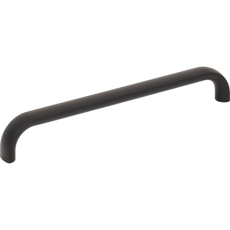 Top Knobs TK3344BLK: 6-5/16" Brockwell D-Handle Cabinet Pull - Flat Black