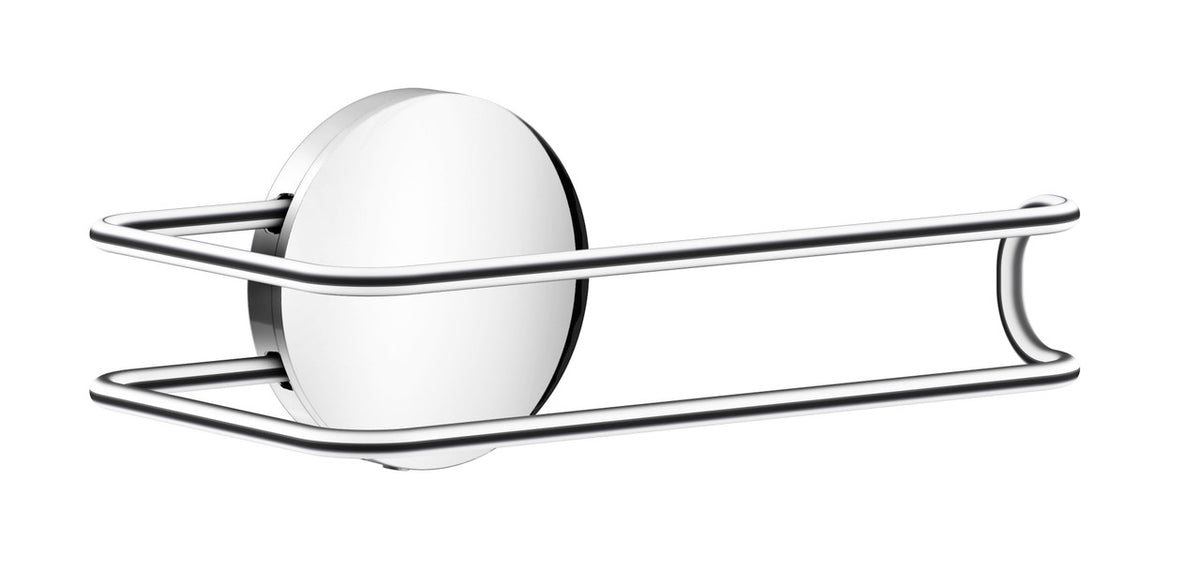 Smedbo BK3411: Beslagsboden Wall-Mount Toilet Paper Holder (Self-Adhesive) - Polished Chrome