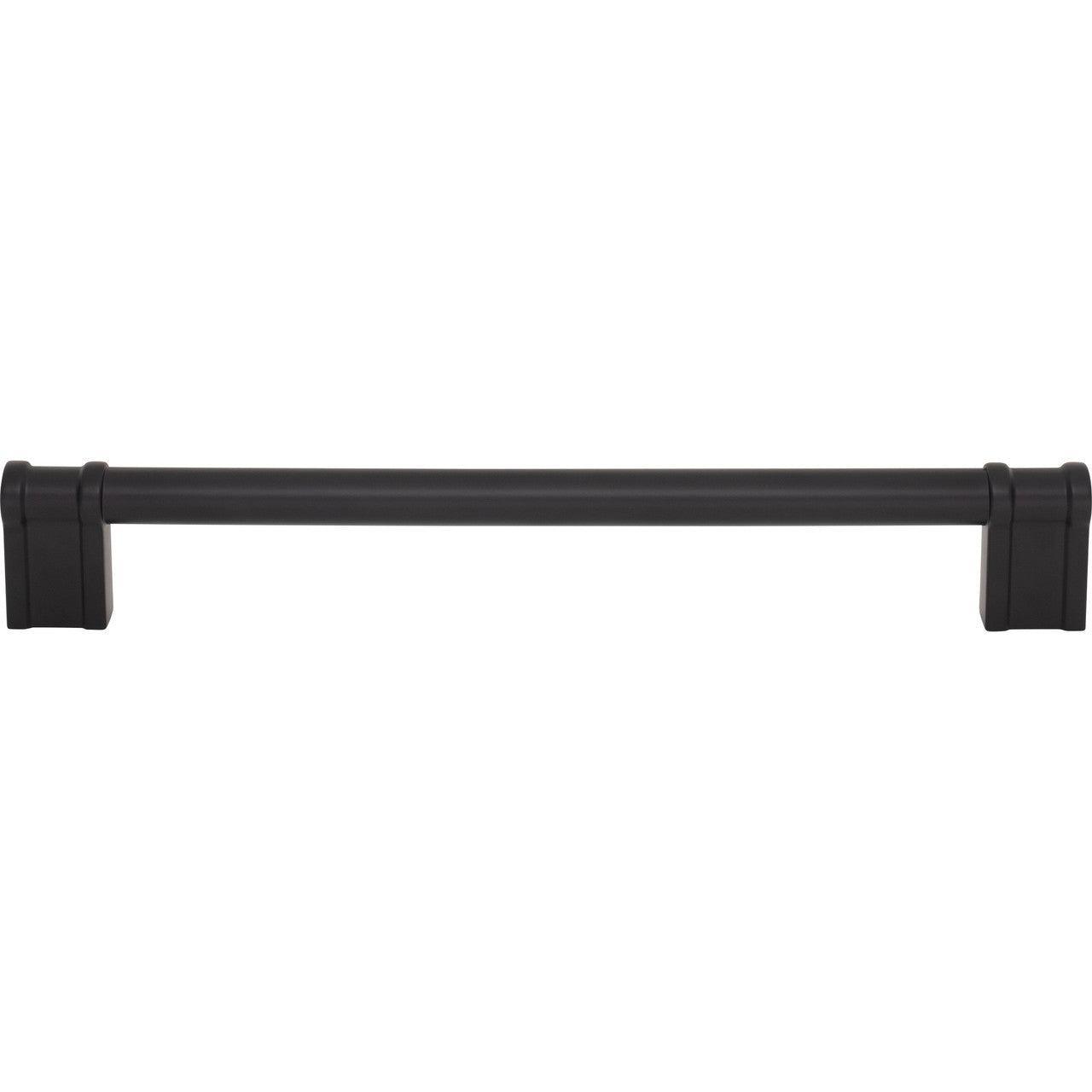Top Knobs TK3389BLK: 18" cc Newburn Appliance Pull - Flat Black