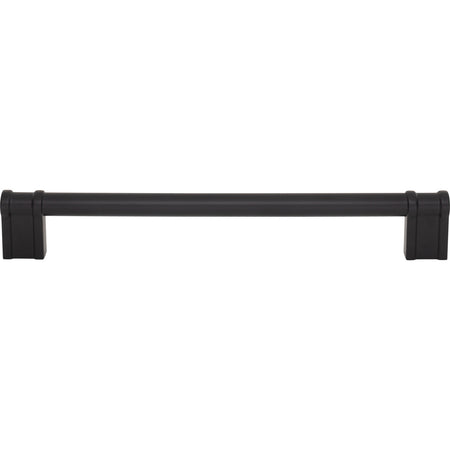 Top Knobs TK3388BLK: 12" cc Newburn Appliance Pull - Flat Black