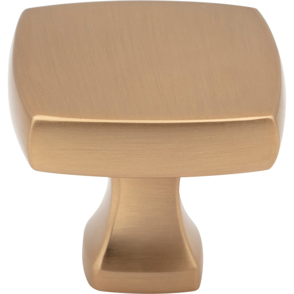Jeffrey Alexander 663SBZ: 1-3/8" Griffin Square Cabinet Knob - Satin Bronze