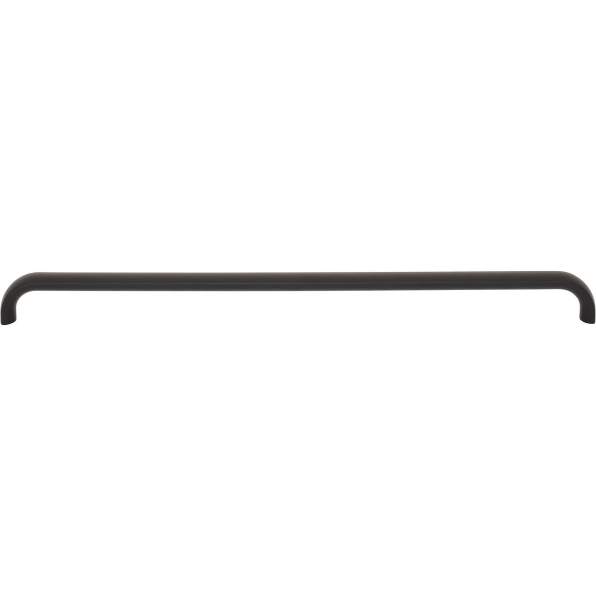 Top Knobs TK3347BLK: 12" cc Brockwell D-Handle Cabinet Pull - Flat Black