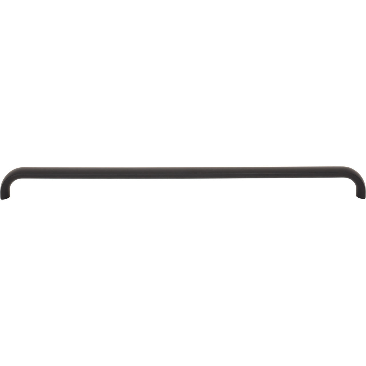 Top Knobs TK3347BLK: 12" cc Brockwell D-Handle Cabinet Pull - Flat Black