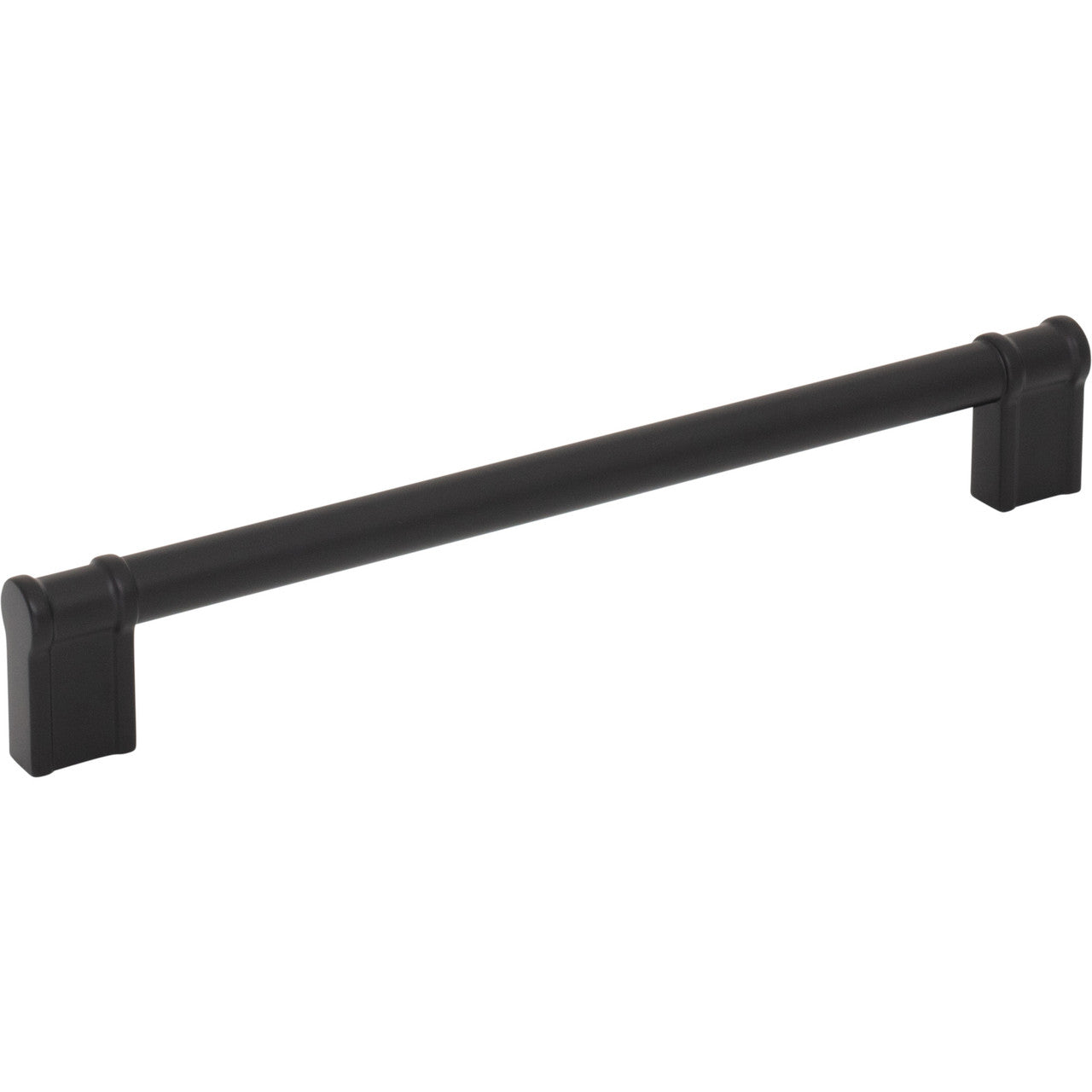 Top Knobs TK3385BLK: 7-9/16" Newburn D-Handle Cabinet Pull - Flat Black