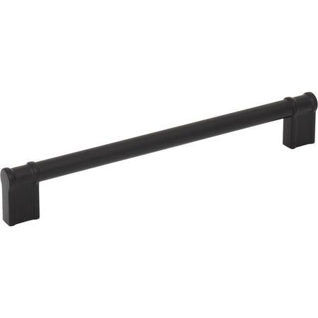 Top Knobs TK3385BLK: 7-9/16" Newburn D-Handle Cabinet Pull - Flat Black