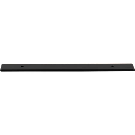 Top Knobs TK3283BLK: 1" Radcliffe  Backplate - Flat Black