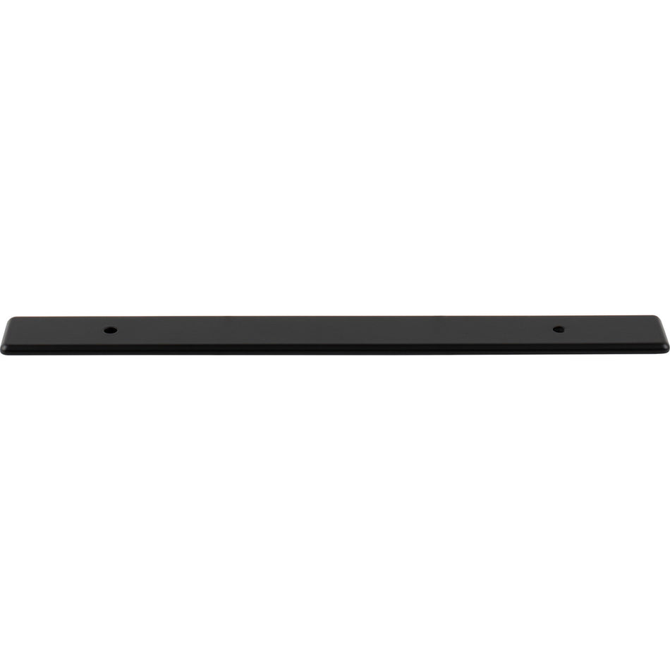 Top Knobs TK3283BLK: 1" Radcliffe  Backplate - Flat Black