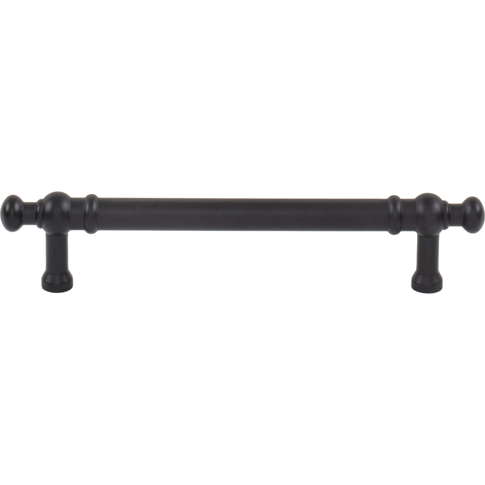 Top Knobs TK3302BLK: 5-1/16" cc Wetherby Cabinet Pull - Flat Black